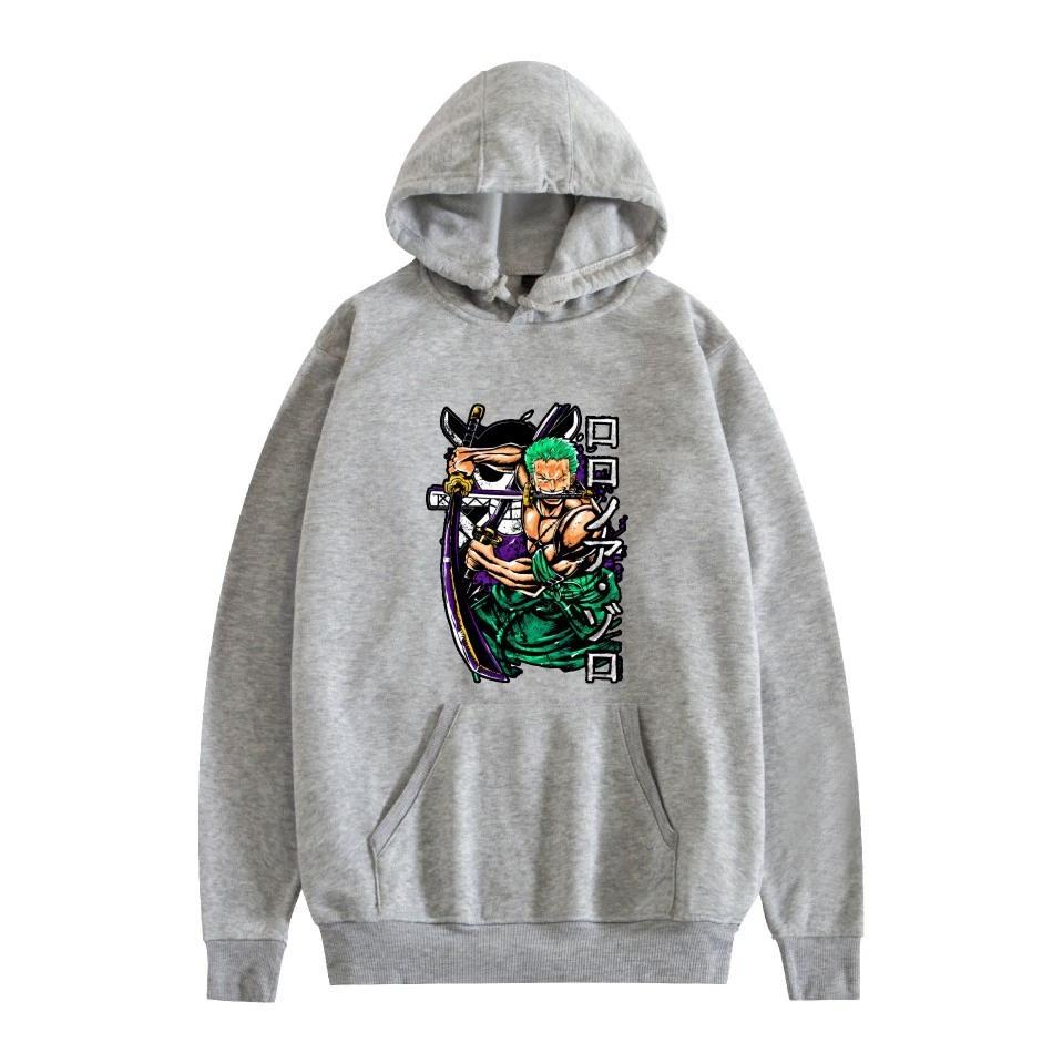 ONE PIECE Anime Hoodie Roronoa Zoro Hoodie Streetwear Kapuzenpullover Herren Damen Cosplay Sport