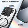 KEYSION Transparent Magnetic Phone Case for Xiaomi 15T Pro 5G Soft Silicone+PC HD Clear Shockproof Back Cover for Xiaomi 15T 5G