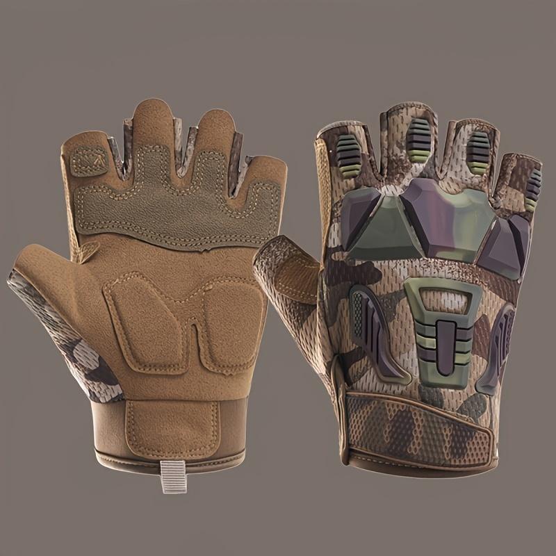 Hunting Tactical Gloves Half Finger Gloves Breathable Non-slip Gloves Sports Cycling Hiking Fishing Outdoor Equipment