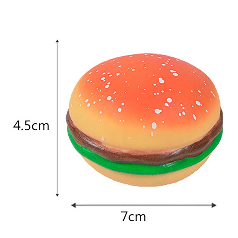 NEW Burger Stress Ball 3D Squishy Hamburger Fidget Toys Silicone Decompression Silicone Squeeze Fidget Ball Fidget Sensory Toy