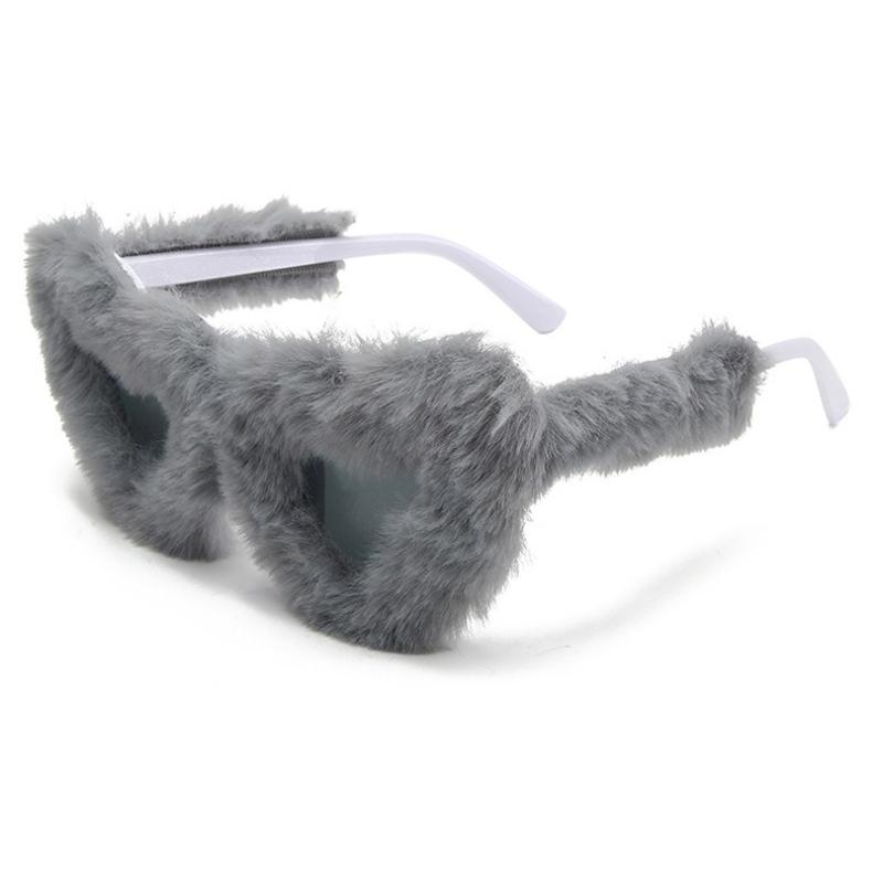 New Fashion Glasses Plush Love Sunglasses Peach Heart Dance Party Funny Heart Sunglasses