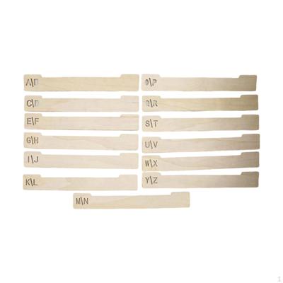 Vinyl Record Dividers Accessories Versatile Horizontal Alphabetical for Library DVD Book Shelf