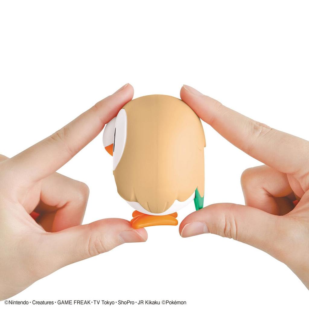 BANDAI SPIRITS Pokémon Plastic Model Collection Quick!! 10 Rowlet Pre-Colored Plastic Model
