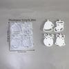 Nonstick Easy Cleaning Mold Christmas Themed Silicone Texture Perfect for Crafting Figurines Decorations and Gift Making