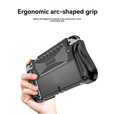 B03B-Dockable Case For Nintendo Switch OLED Soft Silicone Ergonomic Grip Protective Shell Cover Game Accessory