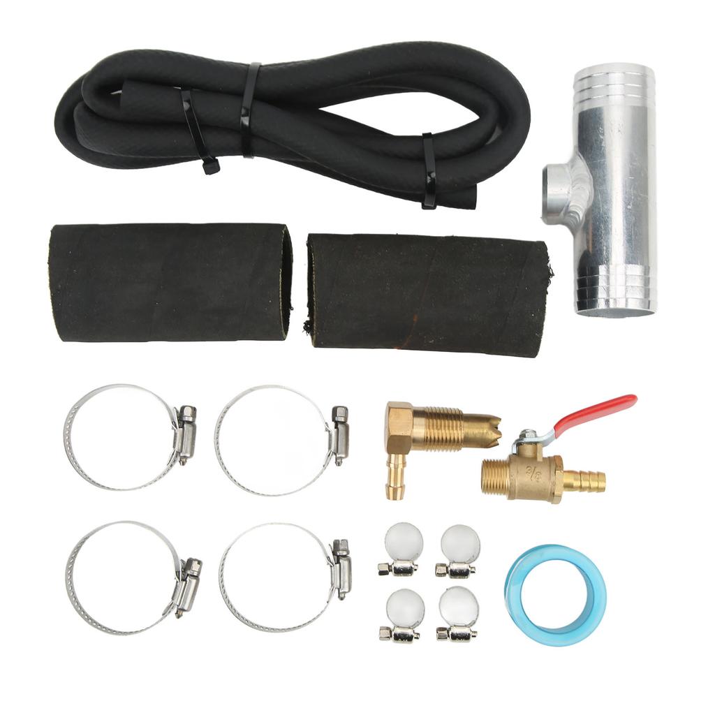 Auxiliary Transfer   Connector Kit with Fuel Pipe Connector Tee Clamp 11025 Replacement for       Trucks