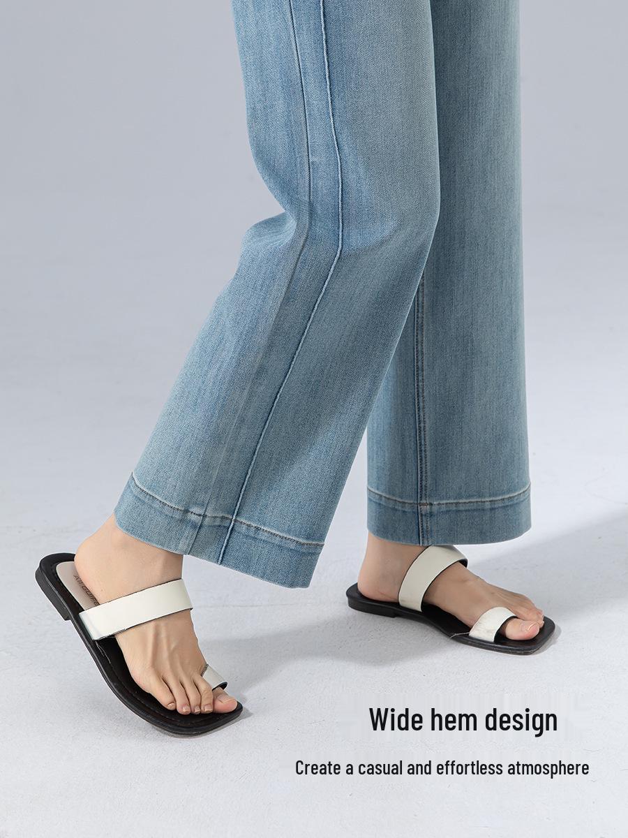 

Women s Versatile Lyocell Denim Jeans: Easy-Wear, Straight-Leg, Stretch, Nine-Point Length for Summer. 31