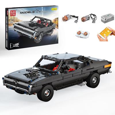 MOULD KING 13081 App Motorizované auto s 42111 Ultimate Muscle Charger Stavebnice do auta Kluci Hračky Vánoční dárky