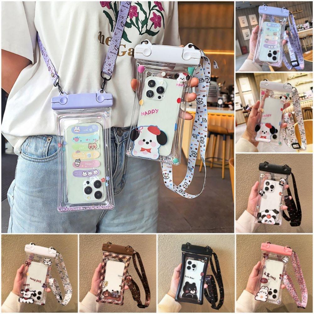 Multicolor Mobile Phone Bag Rectangle Mobile Phone Case Creative Swiming Waist Bags  Summer