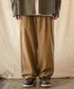 JEMUT Saturn Double-Pleat Wide Twill Pants Deep Beige Kjlp2606