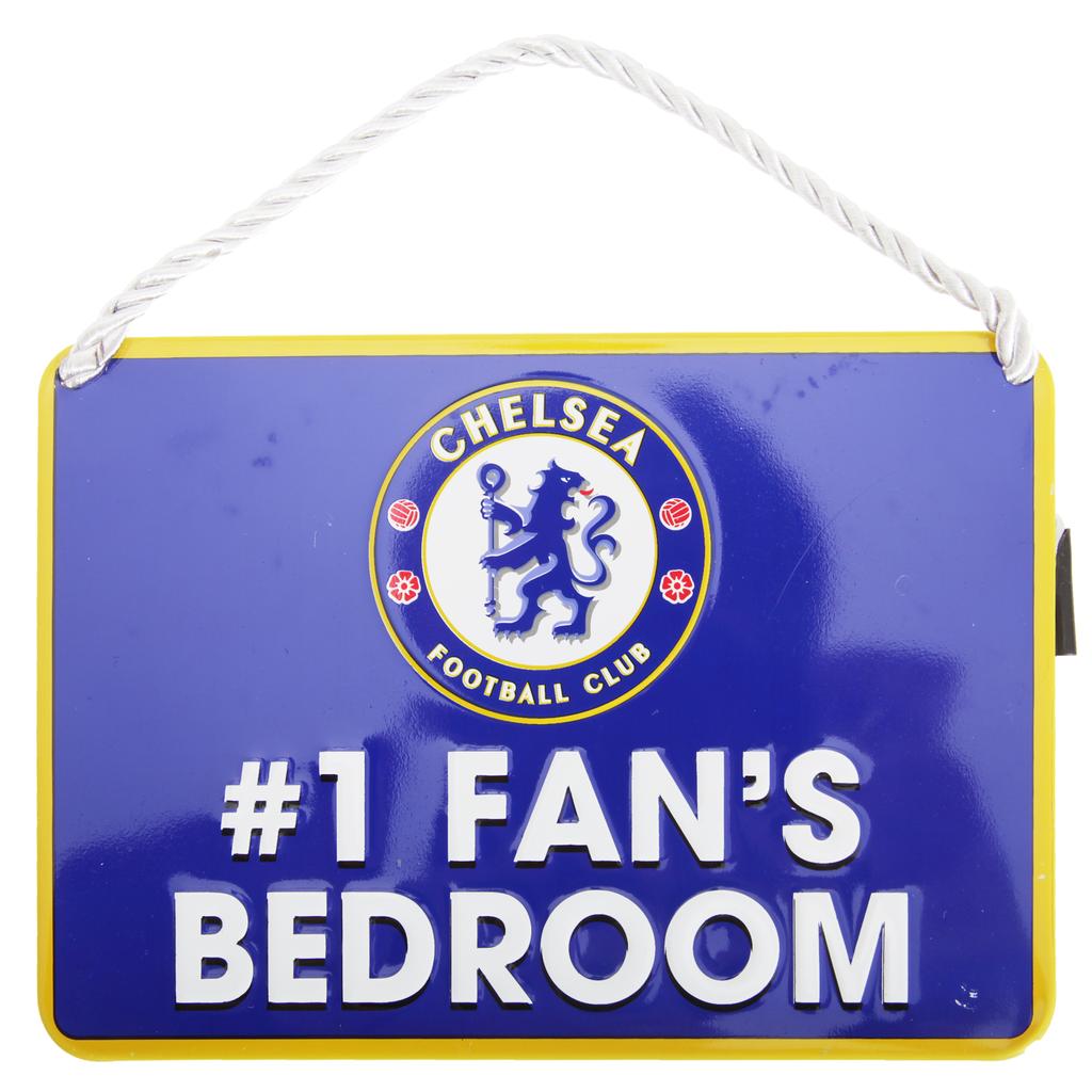 Chelsea FC Oficiální číslo 1 Fan Football Crest Ložnice Sign