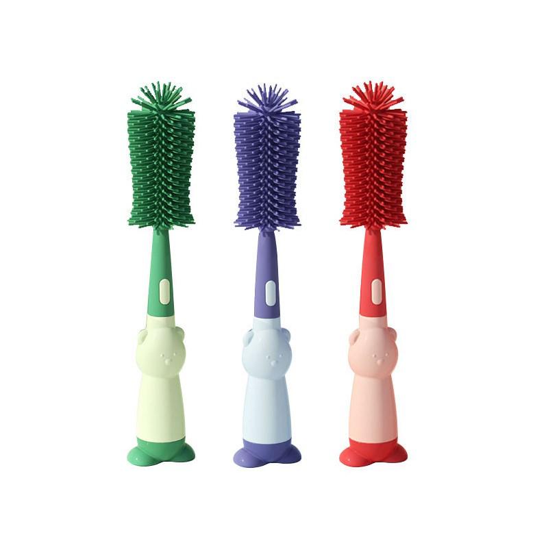 Silicone Multifunctional Baby Bottle Brush Set - Food Grade & Boil-Friendly