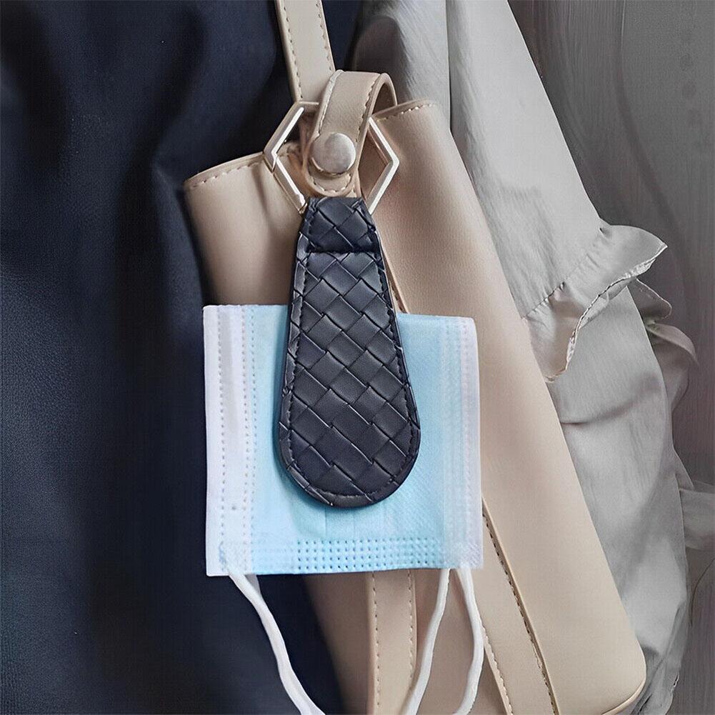 Love Heart Shape Hat Bag Clip PU kůže Kov zbrusu nový