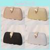 Elegant Metal Leaf Box Bag With Lock For Cocktail Parties And Night Out