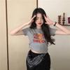 2022 Vintage Women Letter Bear Print T Shirt Graphic Tees Tops