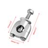 2PC 7/8'' 22mm Motorcycle Handle Bar Mounting Handlebar Risers Clamp Silver Mount Mounting Riser Clamp Motorbike Motorcycle New