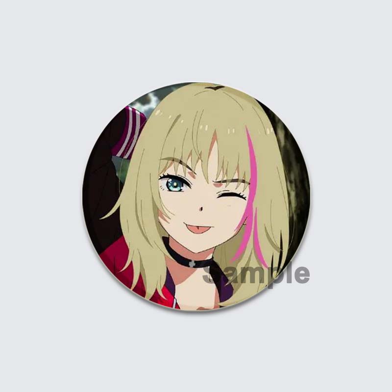 32/44/58mm Anime Wonder Egg Priority Brooch Cute Cartoon Girl Icon Badge Backpack Shirt Lapel Pin Creative Handmade Jewelry Accessorie Gift