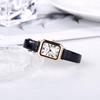 RSCY Retro Small Square Leather Strap Women's Waterproof Quartz Watch