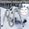 120cm Car Heater Exhaust Pipe Air Diesel Parking Heater Exhaust Hose Line Stainless Steel Flexible Fuel Tank Diesel Gas Vent