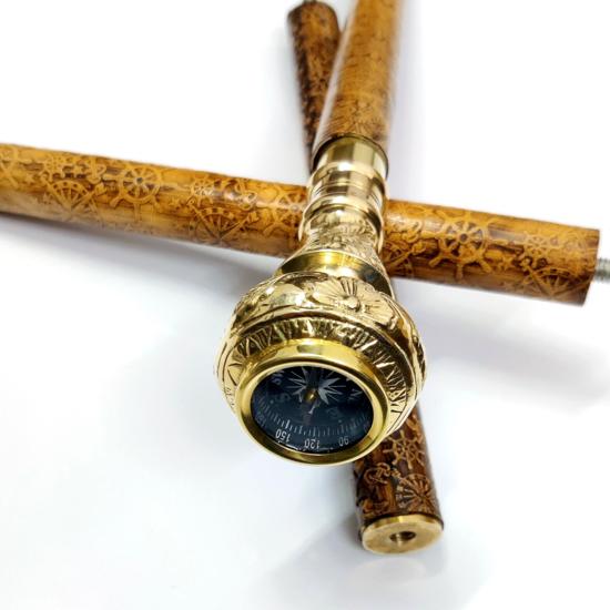 

Антикварный стиль Викторианский Винтажный Дизайнерская Латунная Ручка Трость Деревянная Трость M аэро