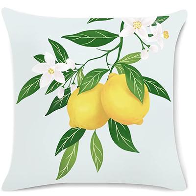 Cushion cover lemon fruit series 45 x 45 cm decorative pillowcase sofa living room home decoration Throw pillowcase
