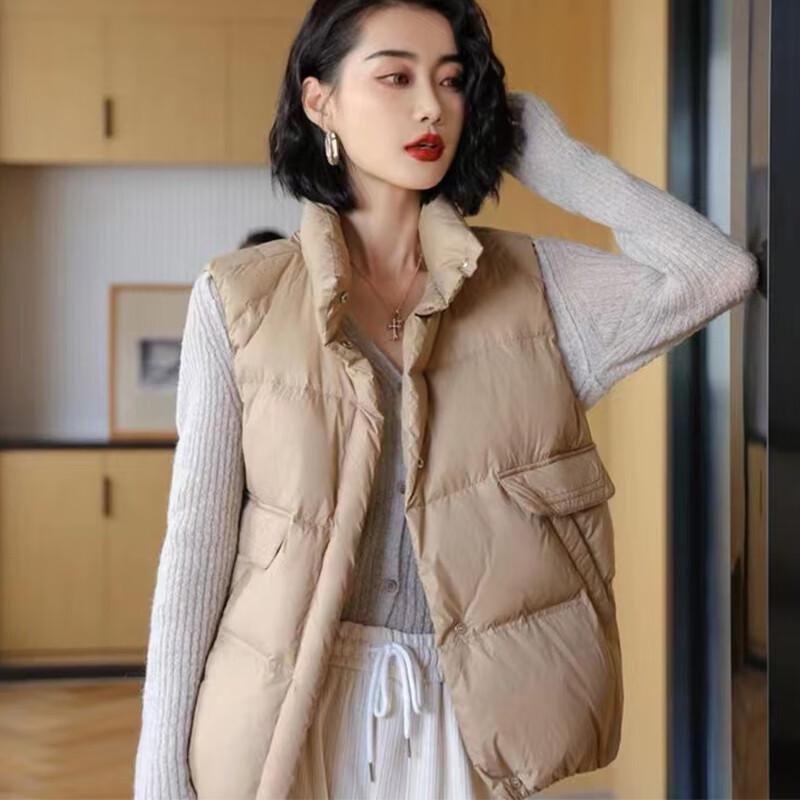 

Raphenny Women s Versatile Short Down Vest M