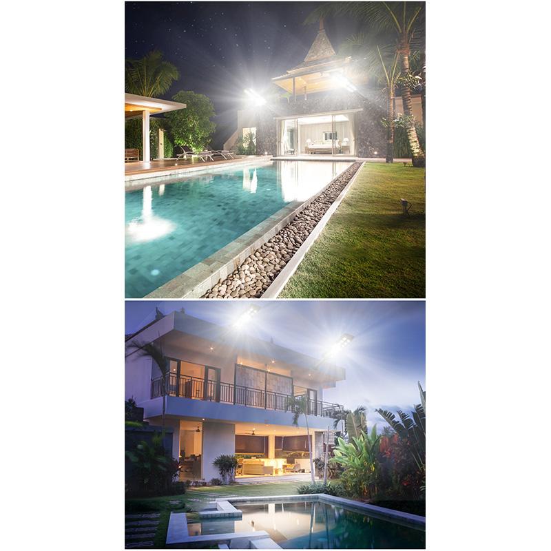 598 LED ultra lumineux extérieur lampadaire solaire 713COB capteur de mouvement étanche éclairage solaire cour rurale résidentielle applique murale lumière à induction