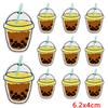 10pcs Wholesale Cute Food Series Embroidery Patches Diy Cartoon Iron On Patches For Clothing Sew Stickers Badge Applique 