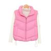 Women's Cotton Clothes Vest New Stand-up Collar Sleeveless Small Short Vest Pressed Rubber Vest