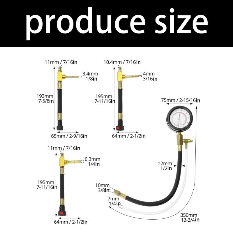 Motorcycle Fuel System Pressure Testing Diagnostic Tool Kit For Automotive Troubleshooting Mechanics And DIY Enthusiasts