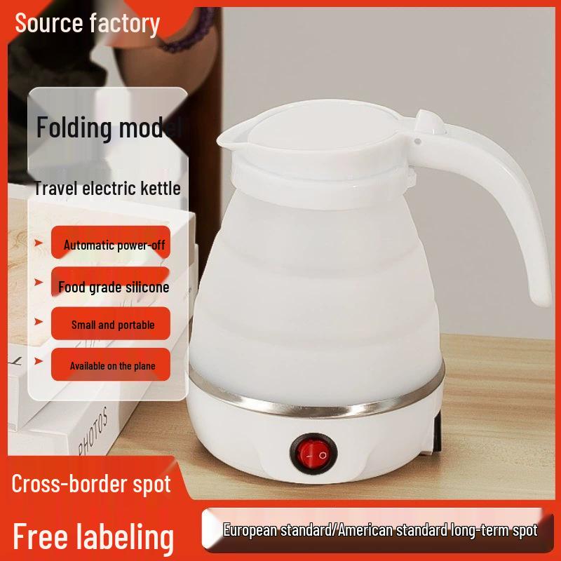 Portable Folding Silicone Electric Kettle - Compact Travel Water Boiler for Dorms & Hotels