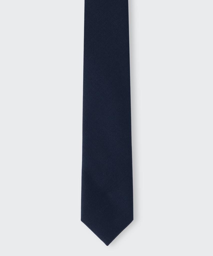 MUSINSA STANDARD Wool Slim Solid Tie [Navy]