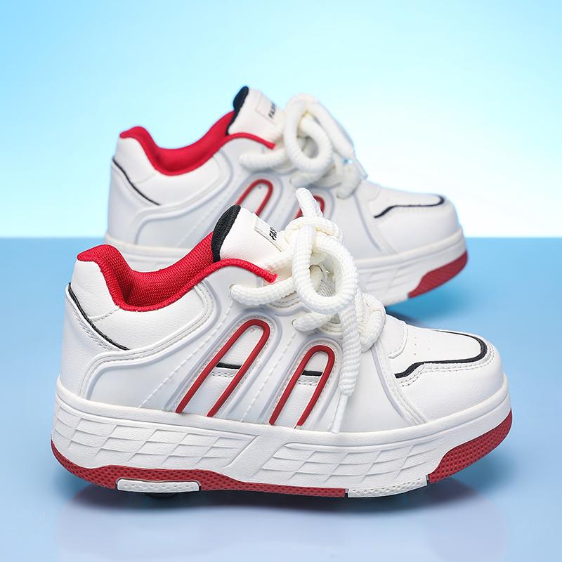 Dziecięce buty do chodzenia na czterech kółkach Odpinane buty płaskie Dziecięce buty do jazdy na czterech kółkach Buty do jazdy dla dziewczynki