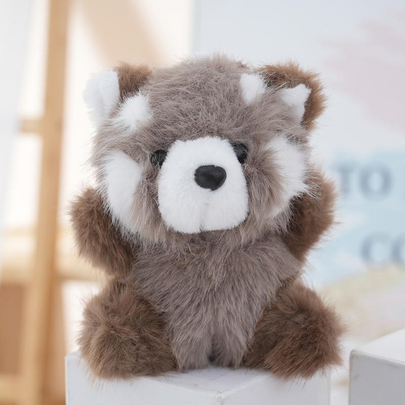 Small Raccoon Plush Toy Car Seat Decor With Pp Cotton Filling For Kids And Gifts