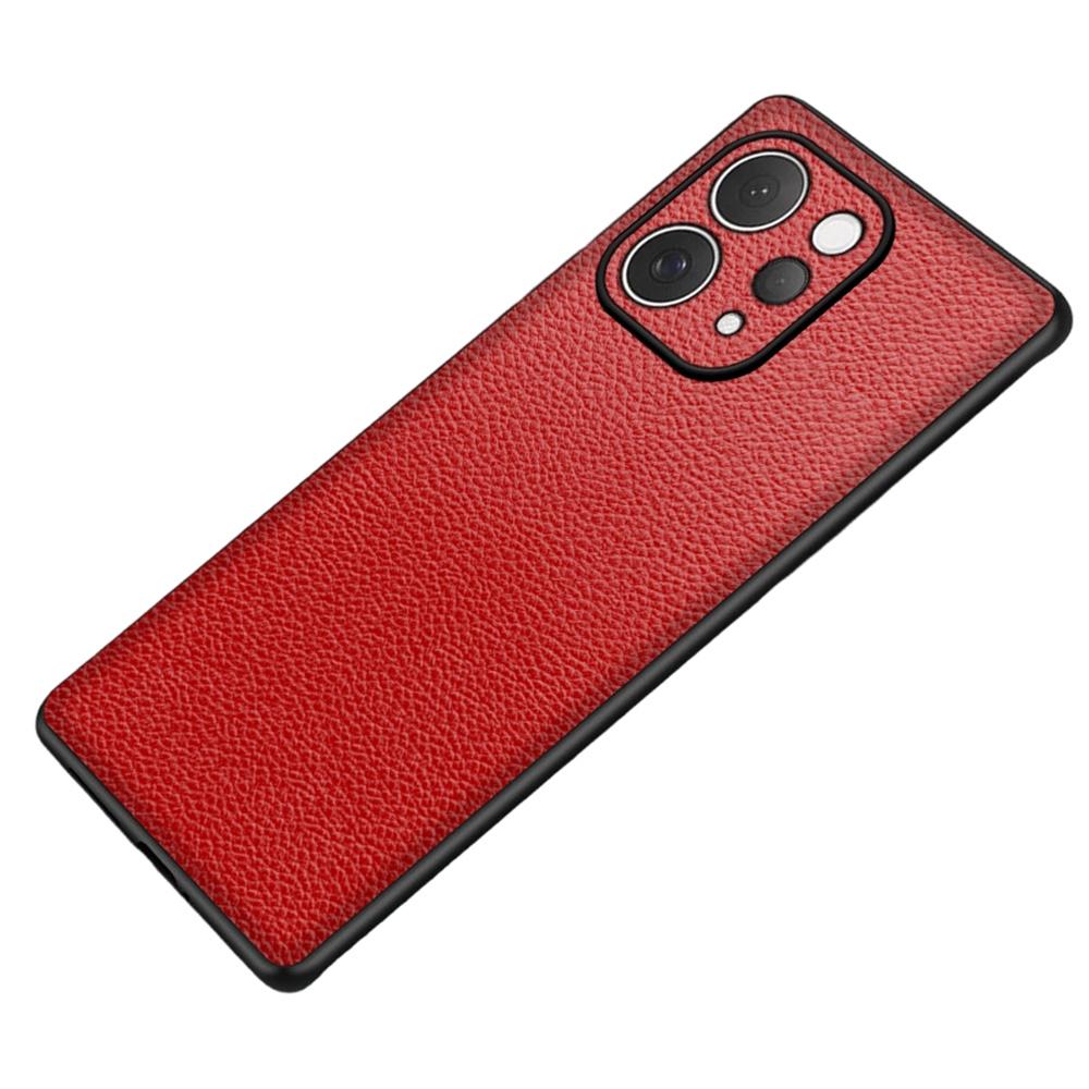 For vivo S50 5G Case Litchi Texture PU Leather Coated PC + TPU Protective Phone Back Cover