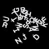 50Pcs/Lot A-Z 26 Letters Stainless Steel Pendants Alphabet Crafts for DIY Bracelets Earring Necklace Jewelry Making Supplies