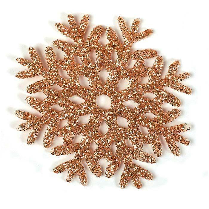 Kit de loisirs créatifs - Plastique dingue - Décorations de Noël - 8 formes pailletées - Transparent - Doré