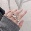 Ring Women'S Tide Cool Lava Irregular Personality Niche Design High Sense Index Finger Ring Fashion Personality Exaggerated Jewelry