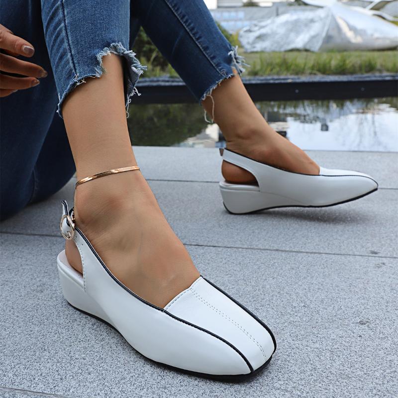 Mode 2025 Neue Damen Freizeitschuhe aus echtem Leder Bequem und komfortabel Hochwertige Marke Rutschfeste Freizeitschuhe Sandalen für Damen