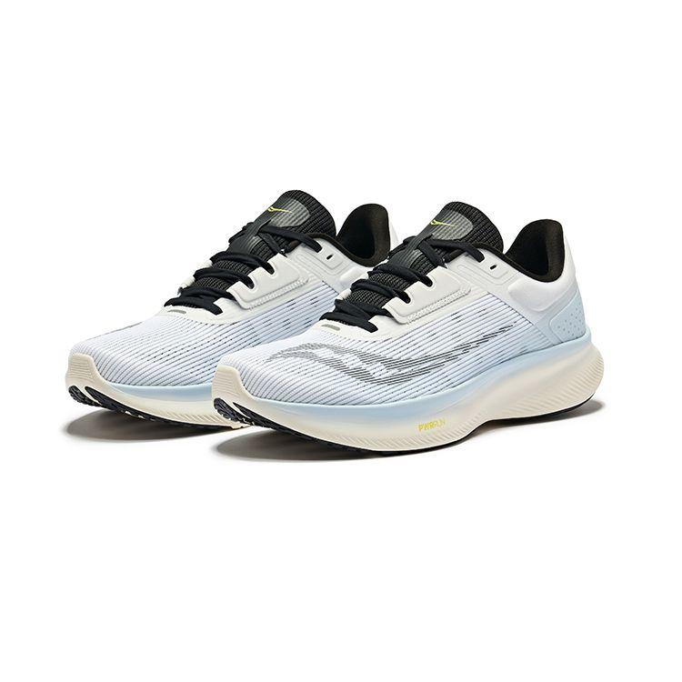 SAUCONY Vessel Bequeme Laufschuhe Dämpfung Low Top Freizeitsneaker Unisex-Sneaker Weiß Blau Schwarz S28217-5