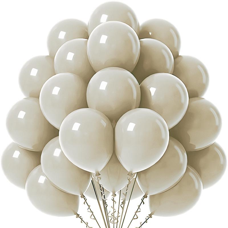 

12-Inch 30-Piece Matte Macaron & Metallic Multicolor Balloon Set for Wedding Arch Decor