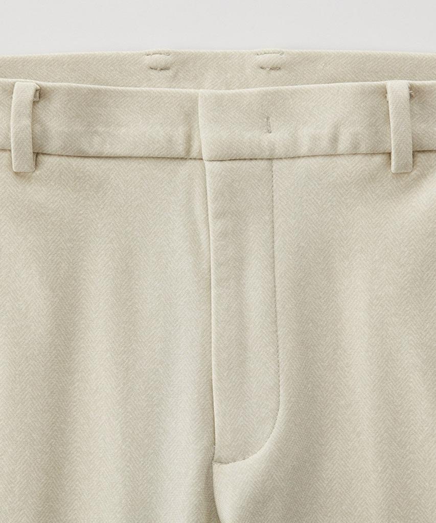 STCO Diems [Japanese Fabric] Athleisure Jersey Slacks Ivory (Tapered)_Dgpud03Chi