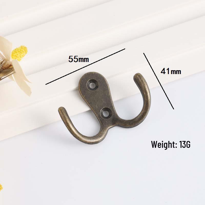 

Юнчан Античный Сплав Крючок для Пальто и Шкафа - Декоративный Двойной Крючок (55x41мм)