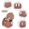 Kids Bike Basket Set, Tricycle Basket, Handwoven Children Bike Basket with Lid & Shoulder Strap, Front Handlebar BasketBrown