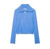 European and American Style, New Women's Clothing, Foreign Style, Fashionable Casual Zipper Knitted Jacket 5755002