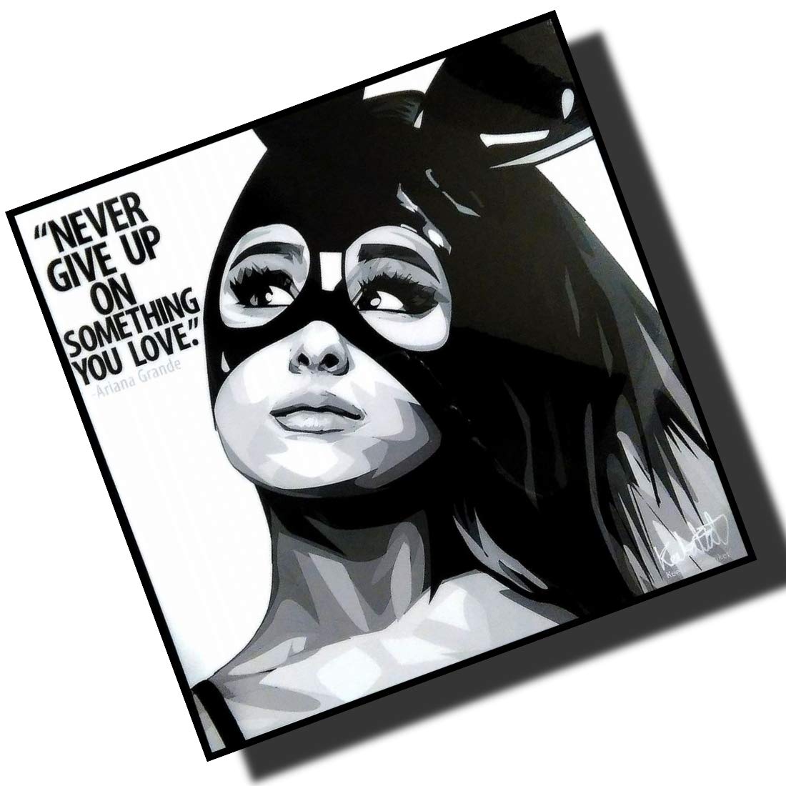 

Famous Popart Gallery Ariana Grande Charismatic Graphic Art Panel Wooden Wall Hanging Poster (Art Panel Only)