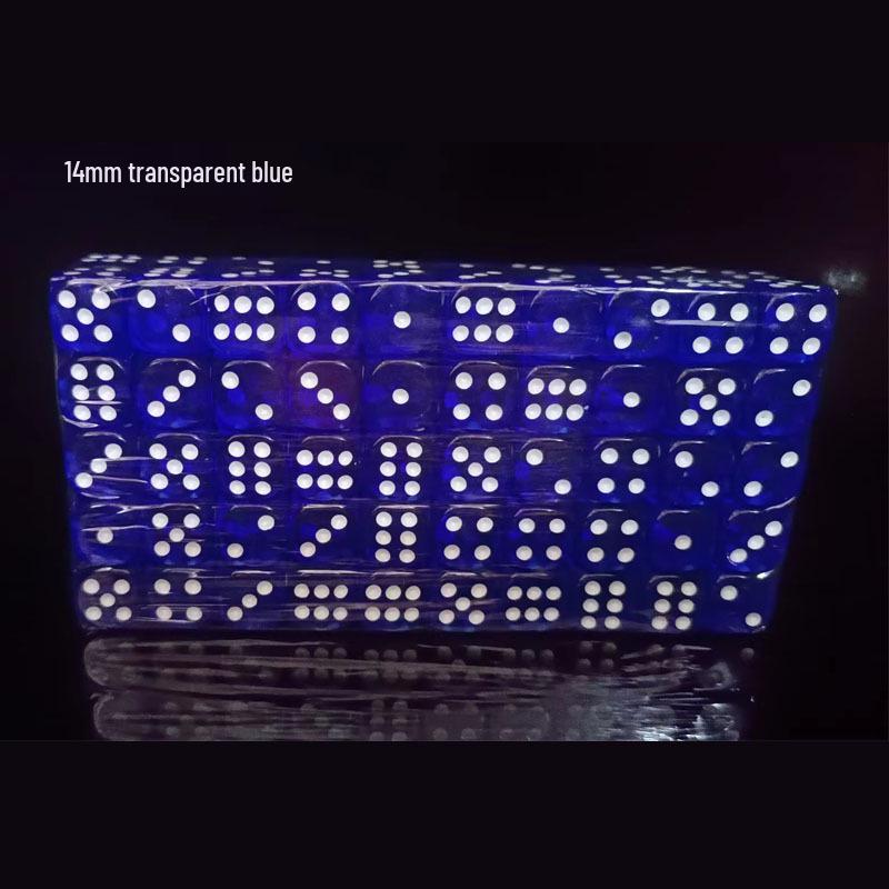 

14 мм Прозрачные Акриловые Цветные Кубики со Скругленными Углами