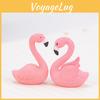 Decoratieve Pvc Flamingo Ornament Sleutelhanger Taarttopper Kleine Landschapsfiguur