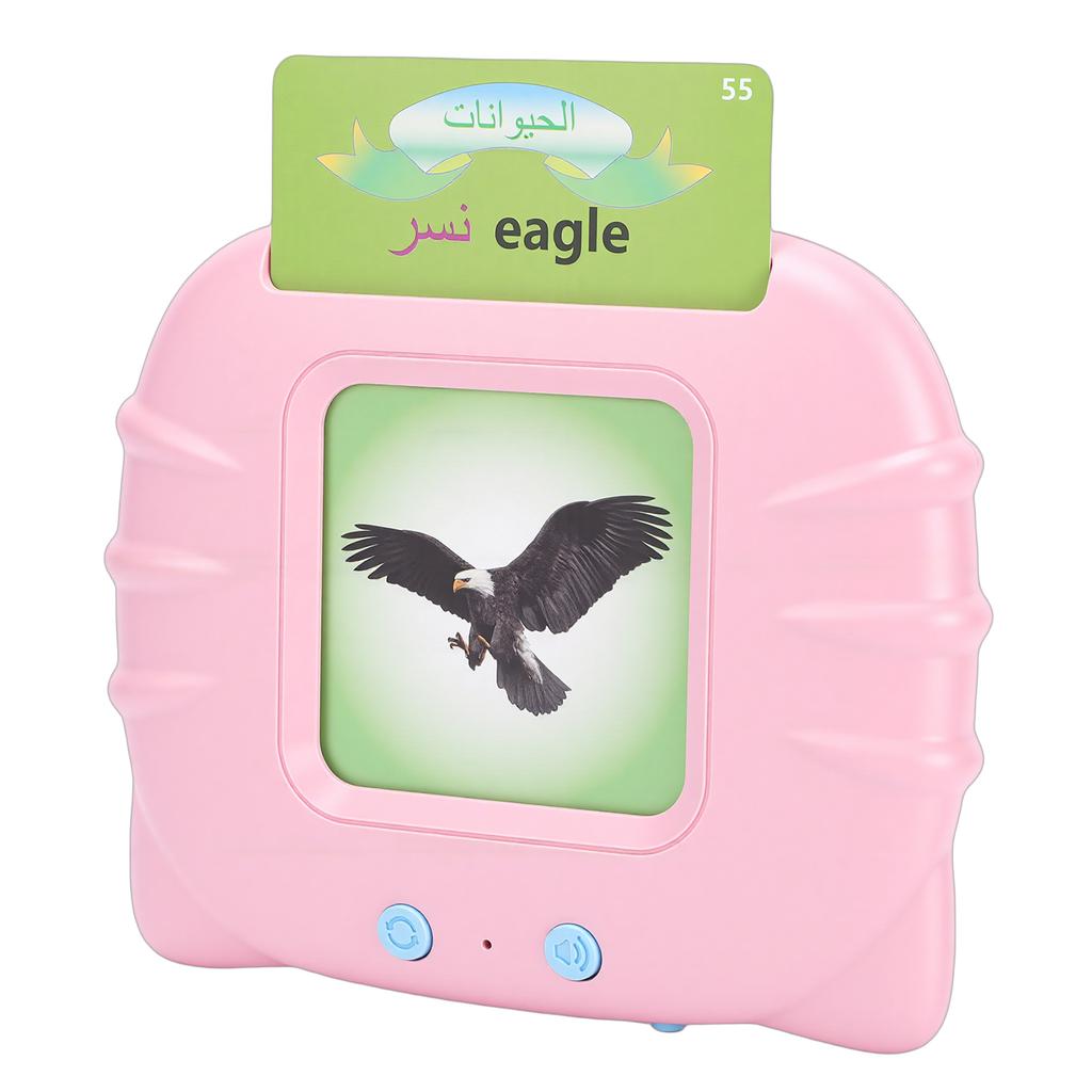 Flash Cards Learning Machine Early Learning Education Talking Flash Cards for Kids Toddlers Pink