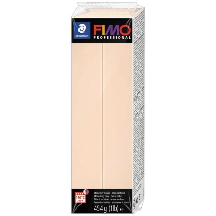 Pâte Fimo Professional - STAEDTLER - Beige 44 - 454 g - Pour Modelage Avancé